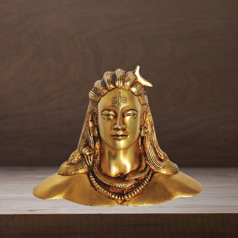 Brass Aadiyogi God Idol Statue