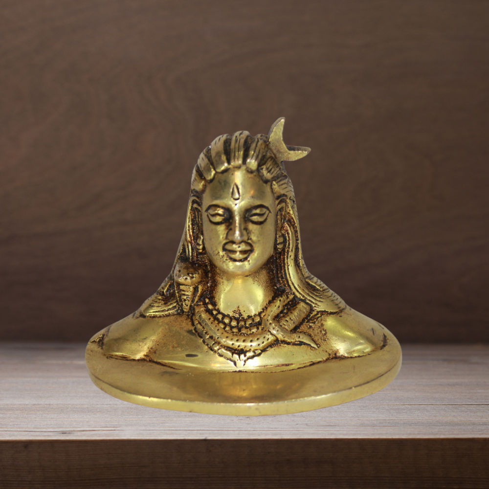 Brass Adiyogi Shiva Statue