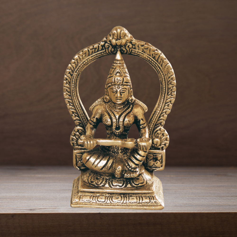 Brass Annapurna Devi Murti Statue