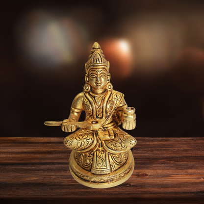 Brass Annapurna Devi Murti Statue