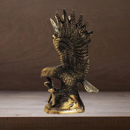 Brass Antique Showpiece Eagle Statue