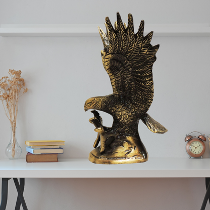 Brass Antique Showpiece Eagle Statue