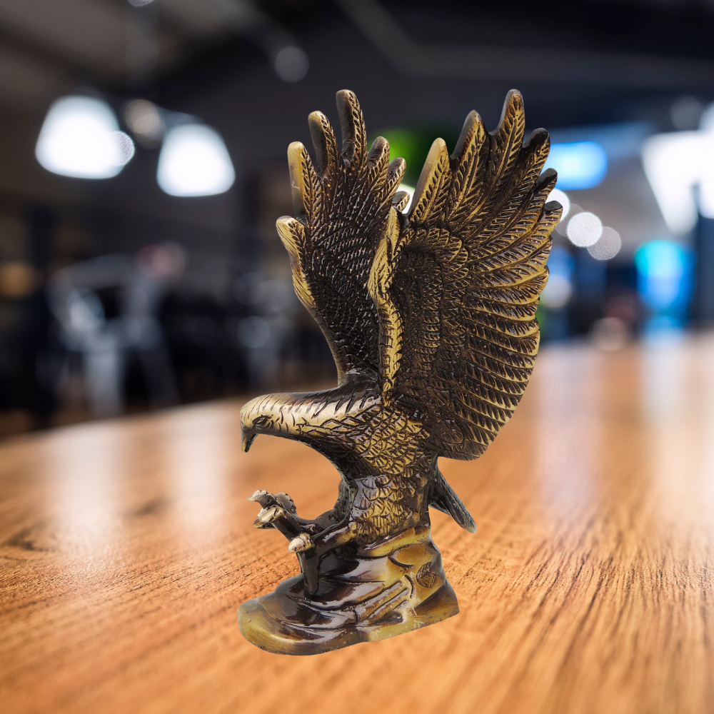 Brass Antique Showpiece Eagle Statue