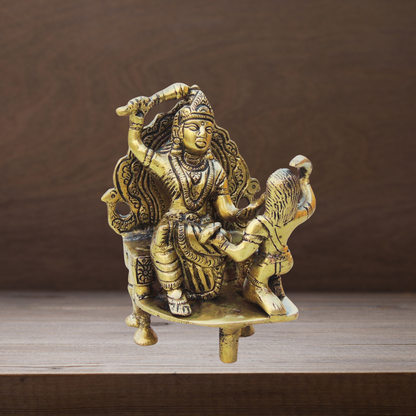 Brass Baglamukhi Idol