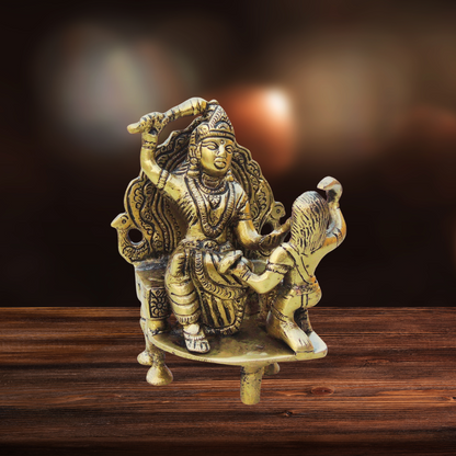 Brass Baglamukhi Idol