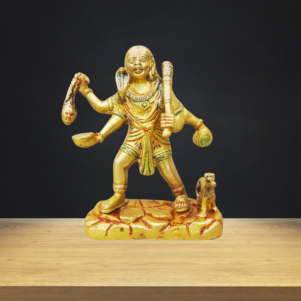 Brass Bhairav Baba Statue