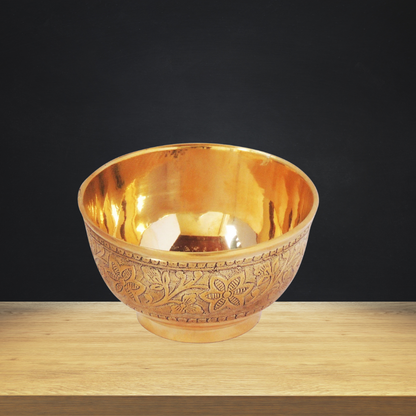 Brass Bowl Katori Embose Design