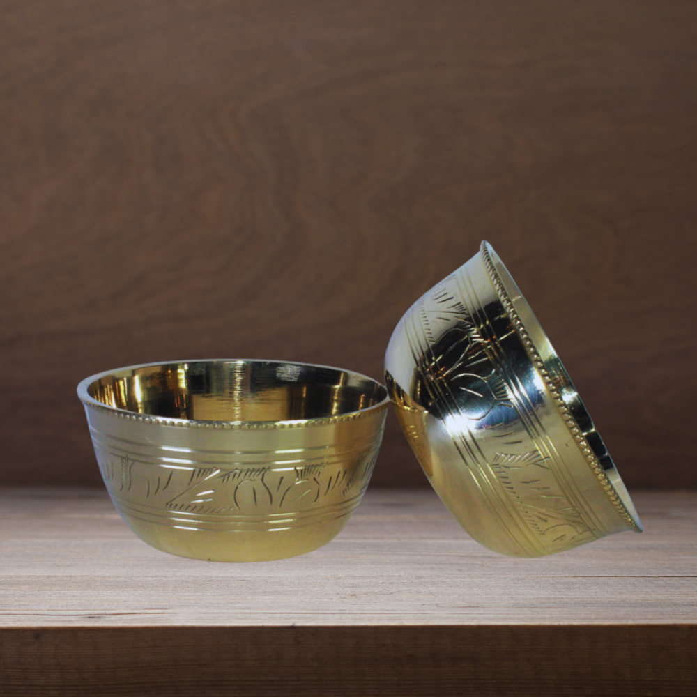 Brass Bowl Katori Set of 2