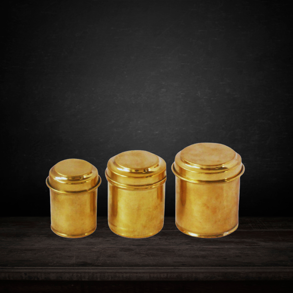 Brass Box Miniature Toy 3 Pcs Set