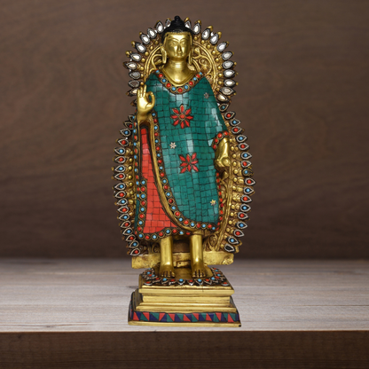 Brass Buddha God Idol Statue