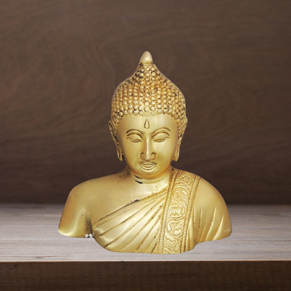 Brass Buddha Half Statue