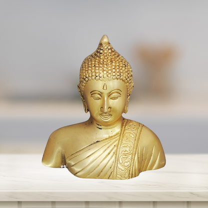 Brass Buddha Half Statue