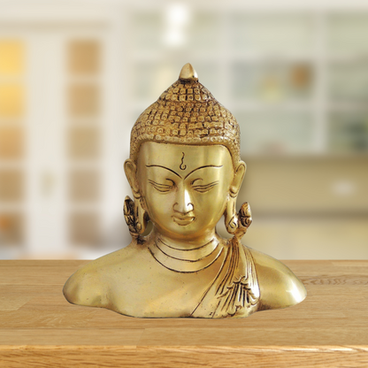 Brass Buddha Half Statue