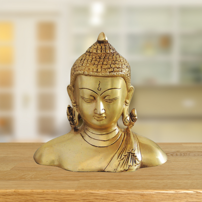 Brass Buddha Half Statue