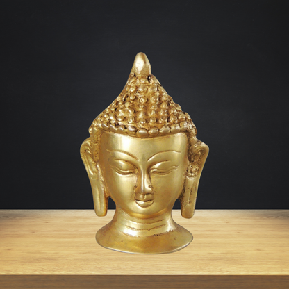 Brass Buddha Head Statue