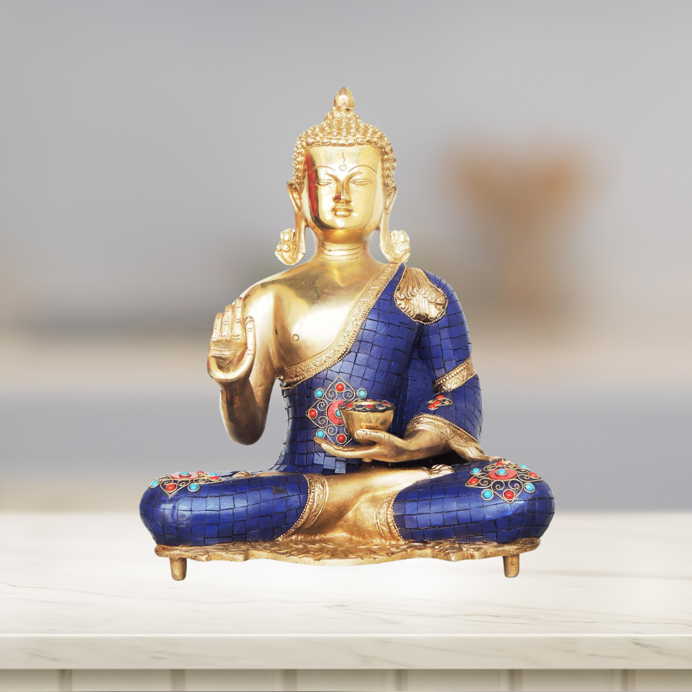 Brass Buddha With Lota