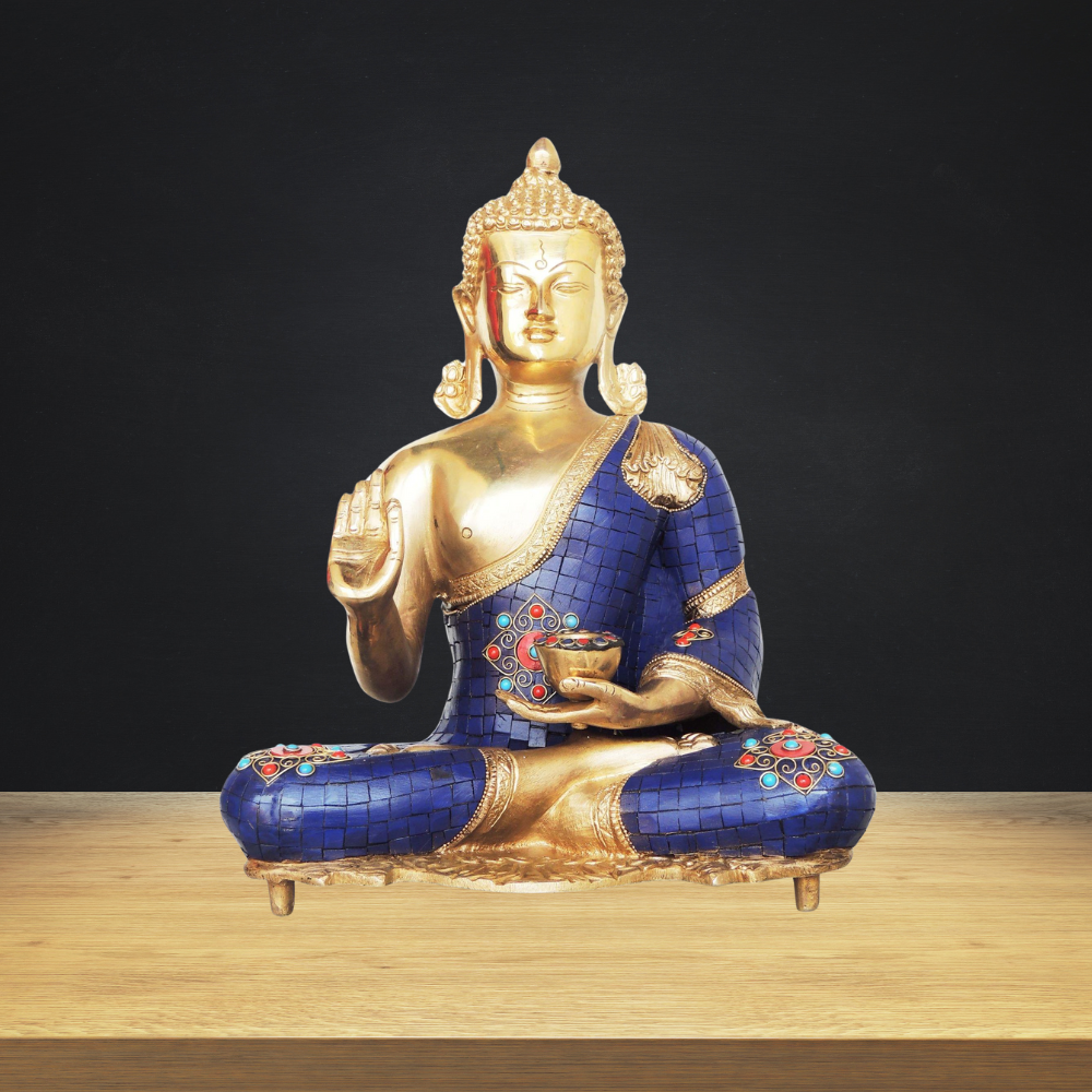 Brass Buddha With Lota