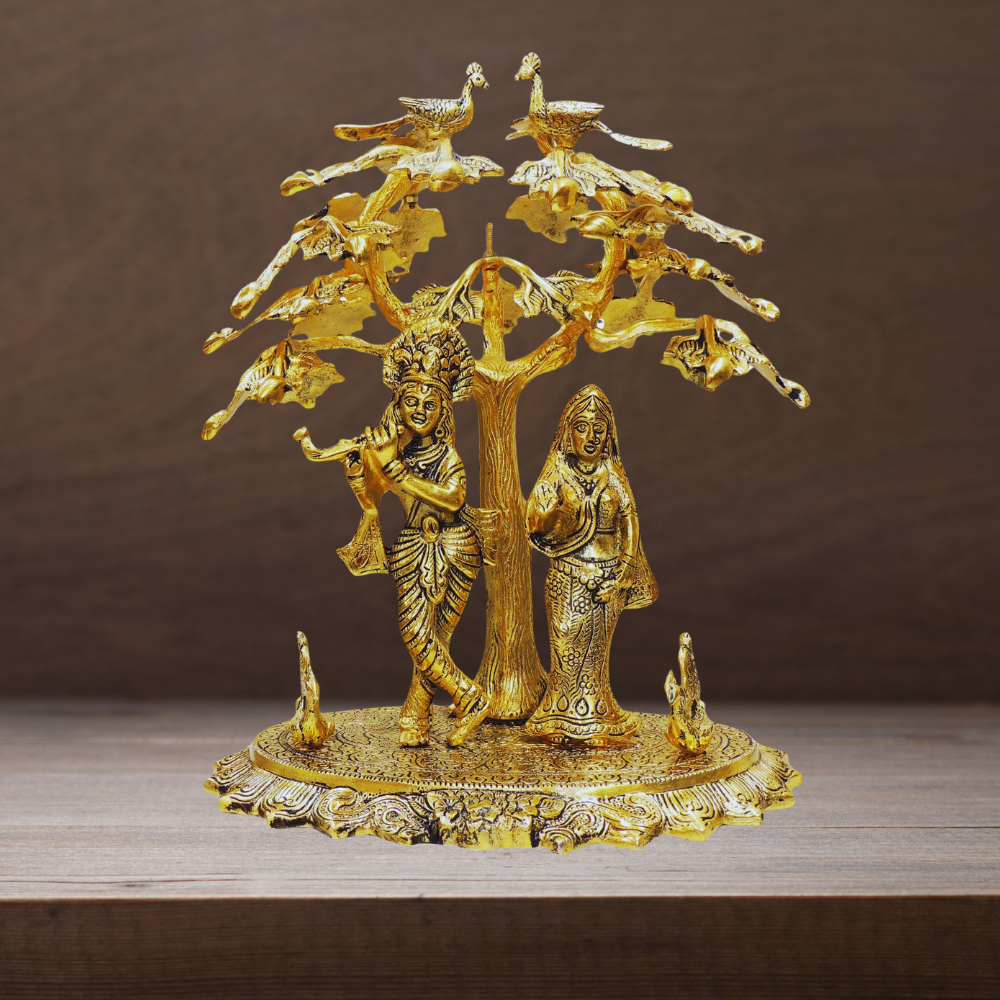 Radha Krishna Standing Tree