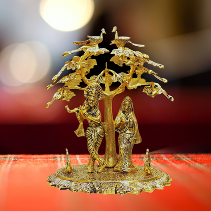 Radha Krishna Standing Tree