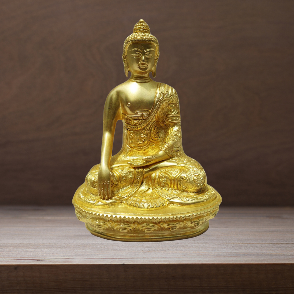 Brass Budha Statue With Super Fine Finish