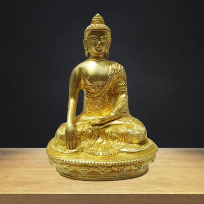 Brass Budha Statue With Super Fine Finish