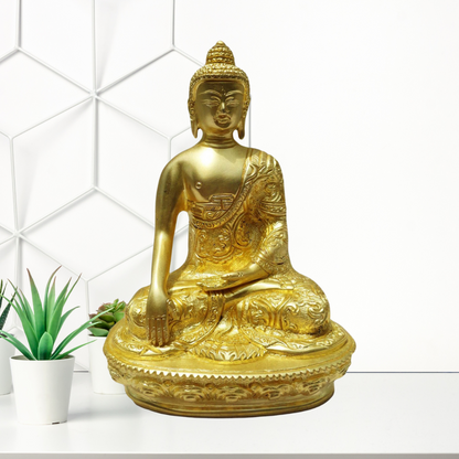 Brass Budha Statue With Super Fine Finish