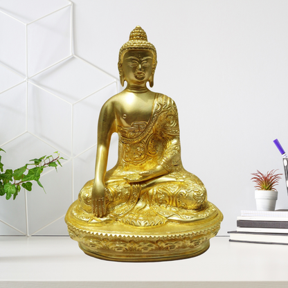 Brass Budha Statue With Super Fine Finish