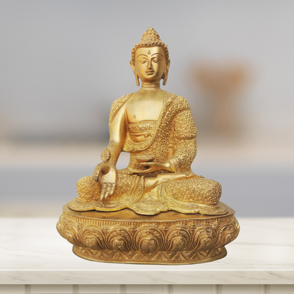 Brass Budha Statue With Super Fine Finish