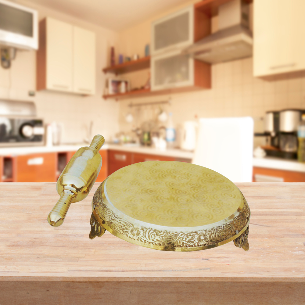 Brass Chakla Belan For Kitchen Purpose