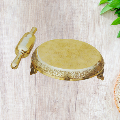 Brass Chakla Belan For Kitchen Purpose