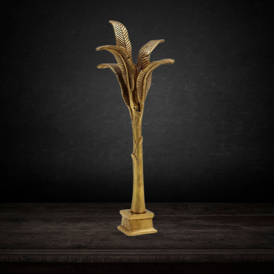 Brass Table Decor Banana Tree