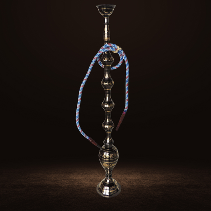 Brass Hookah In Black Design