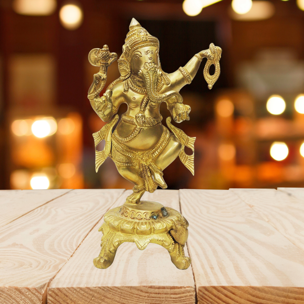 Brass Dancing Ganesh Sf