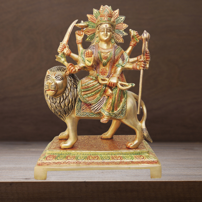 Brass Durga Ji Goddess Idol Statue