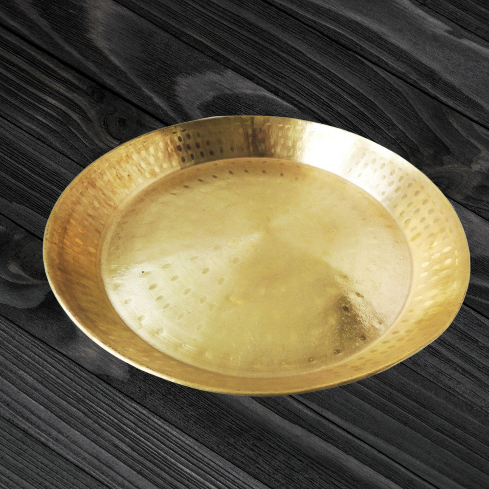 Brass Parat Gahari Deep Thali