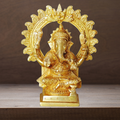 Brass Ganesh Ji God Idol Statue