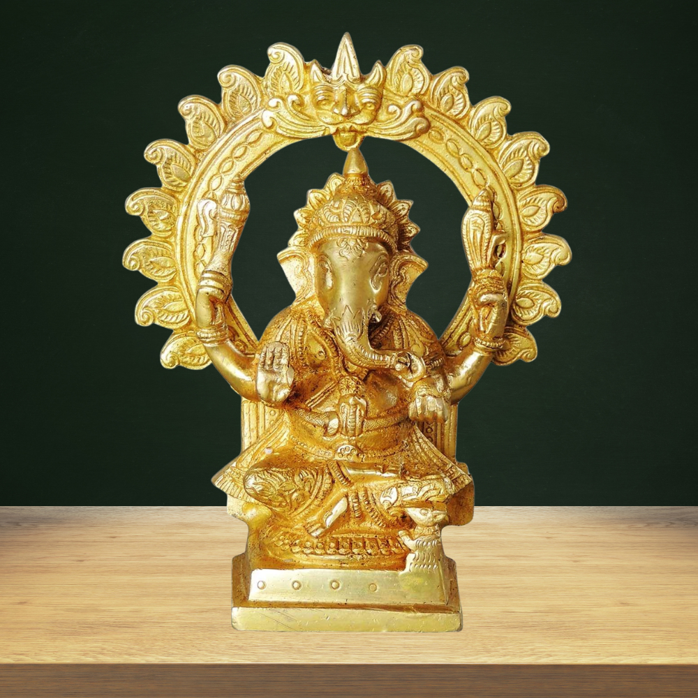 Brass Ganesh Ji God Idol Statue