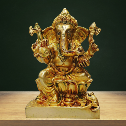 Brass Ganesh Ji God Idol Statue