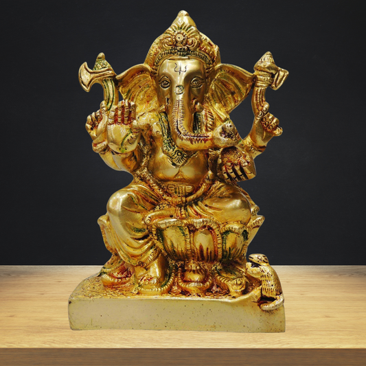 Brass Ganesh Ji God Idol Statue