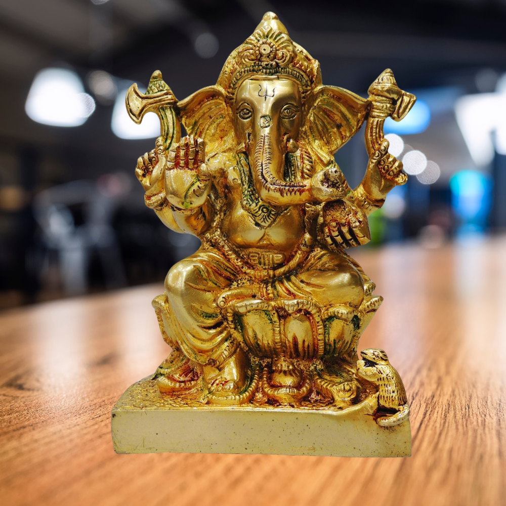 Brass Ganesh Ji God Idol Statue