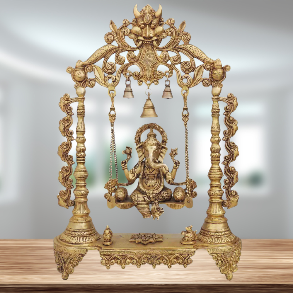 Brass Ganesh Ji God Idol Statue