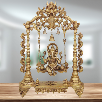 Brass Ganesh Ji God Idol Statue