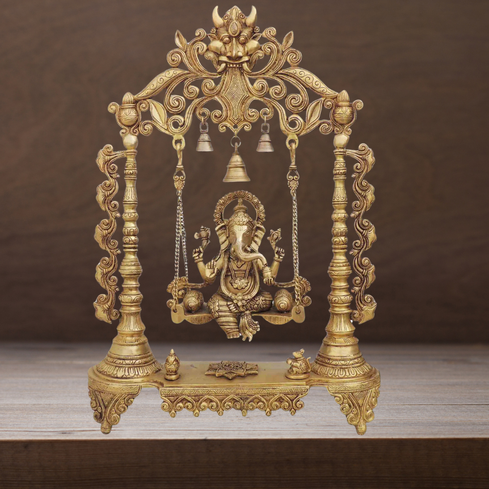 Brass Ganesh Ji God Idol Statue