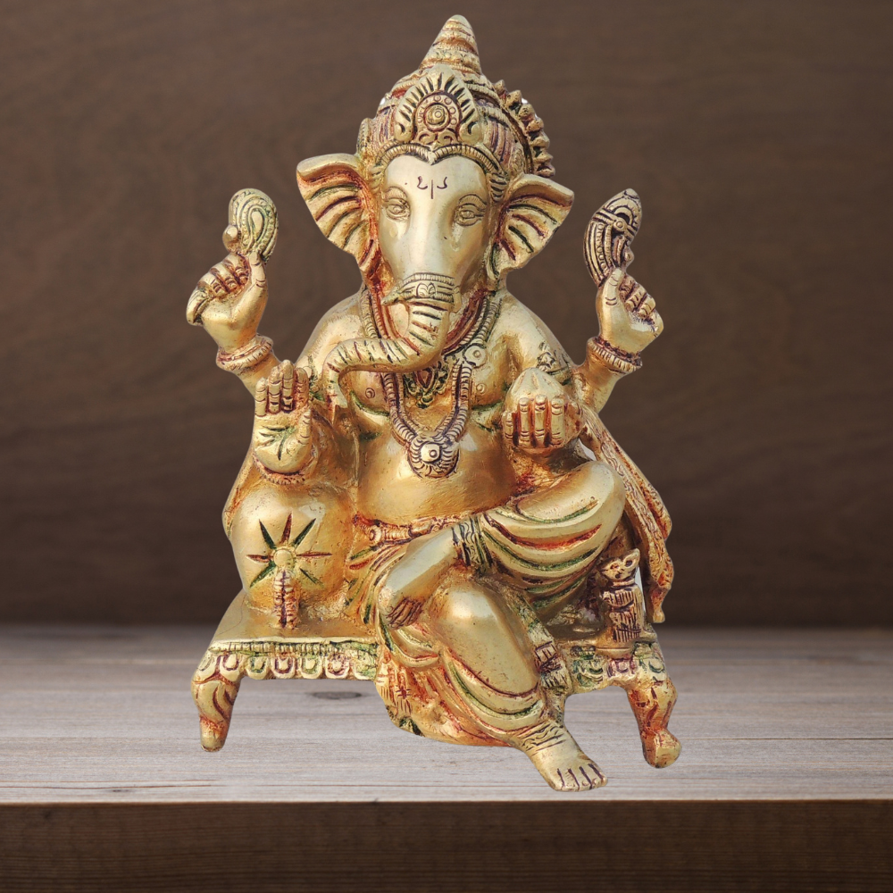 Brass Ganesh Ji God Idol Statue Kg