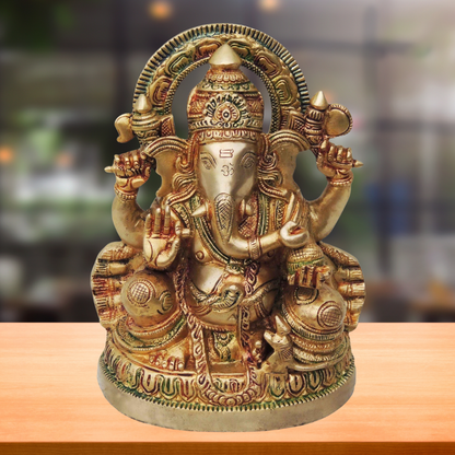 Brass Ganesh Ji God Idol Statue