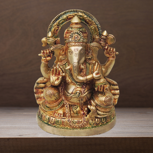 Brass Ganesh Ji God Idol Statue