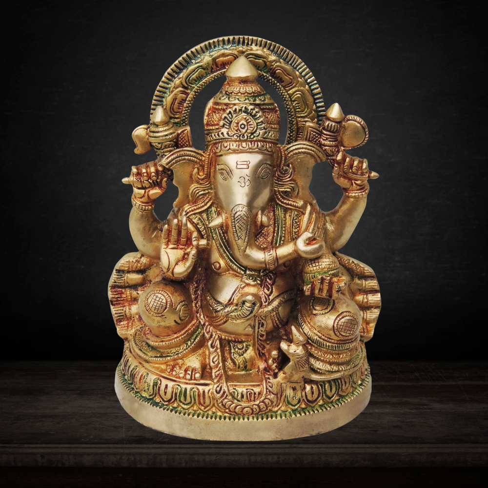 Brass Ganesh Ji God Idol Statue