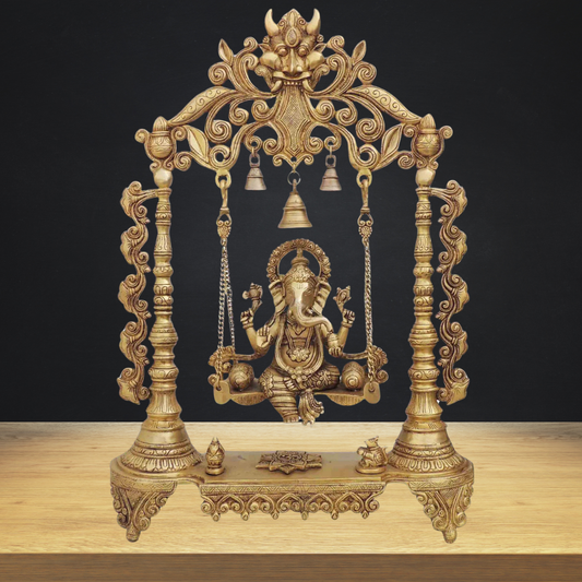 Brass Ganesh Ji God Idol Statue