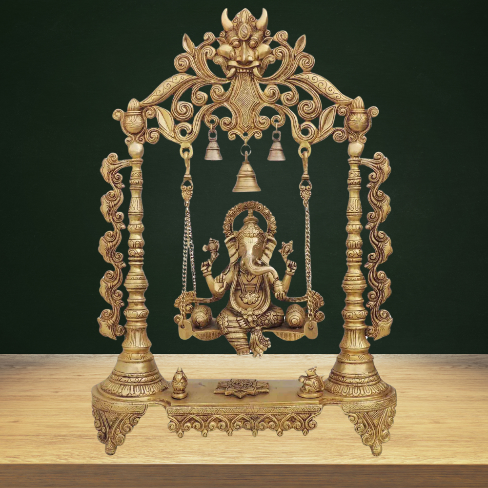 Brass Ganesh Ji God Idol Statue