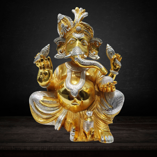 Brass Ganesh Ji God Idol Statue